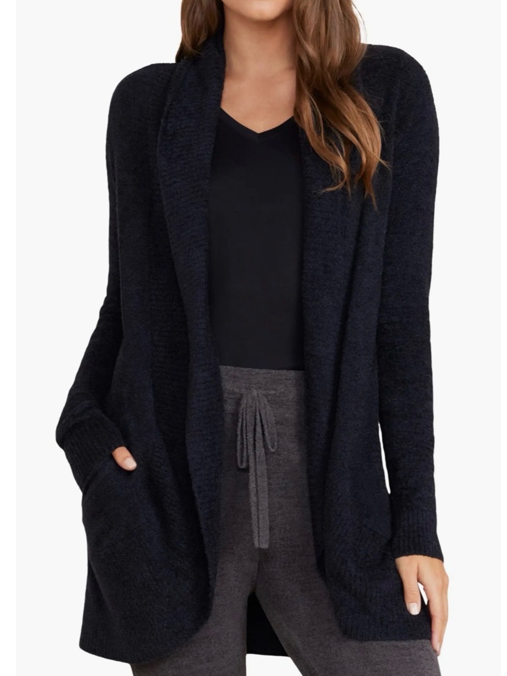 Barefoot Dreams cozy chiclite coastal hooded cardigan